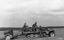 Tyske soldater nær fronten i august 1943