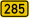 Bundesstraße 285 number.svg