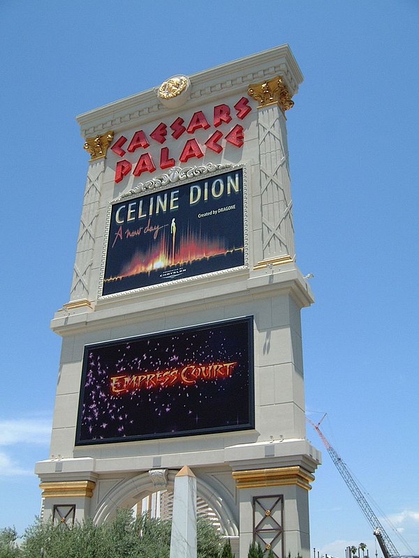 A New Day... signage at Caesars Palace