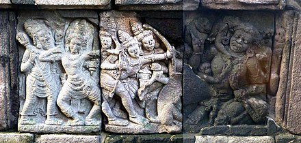 Defeat of Kumbakarna, Brahma Temple, Prambanan, Central Java, Indonesia