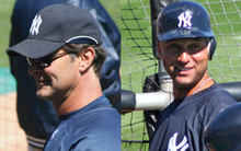 Two recent captains of the New York Yankees, Don Mattingly (left) and Derek Jeter Captains of the New York Yankees.PNG