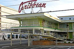 The Caribbean Motel, an architectural landmark of the Doo Wop era