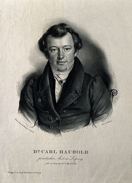 File:Carl Haubold. Lithograph by G. Schlick. Wellcome V0002617.jpg