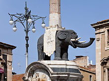 Elephant Fountain in Catania Catania Fontana Elefante.jpg