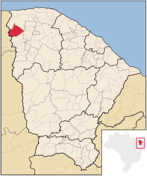 Viçosa do Ceará – Mappa