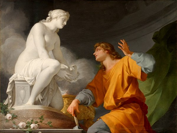 Pygmalion by Jean-Baptiste Regnault, 1786, Musée National du Château et des Trianons