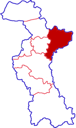 Linzi District - Carte