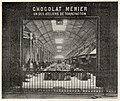 Fabrication du chocolat : L'atelier Meunier de torréfaction du cacao. Image provenant du "Dictionnaire encyclopédique de l'épicerie et des industries annexes" par Albert Seigneurie, édité par "L'Épicier", page 183, 1904.