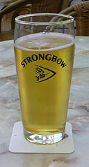 Pint of English Strongbow cider