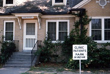 Clinic "for colored" (Mississippi, 1966)