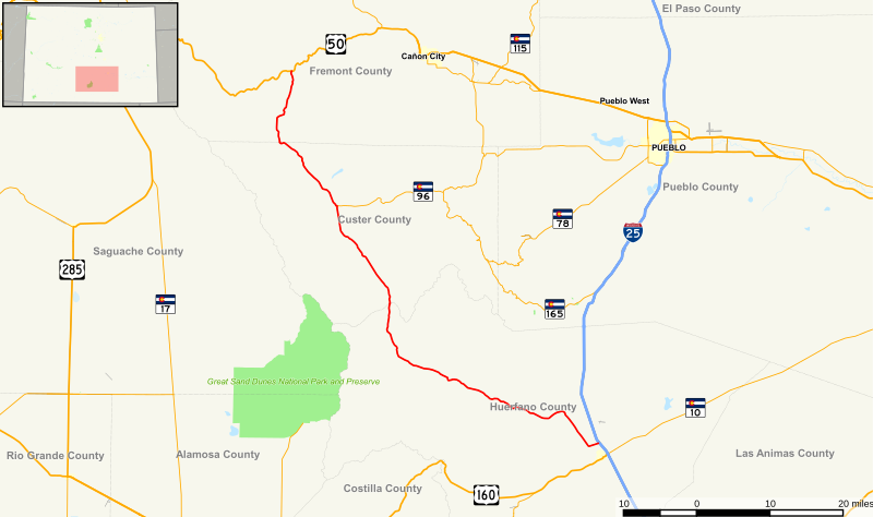 File:Colorado State Highway 69 Map.svg