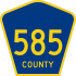 Hrabstwo Route 585 znacznik