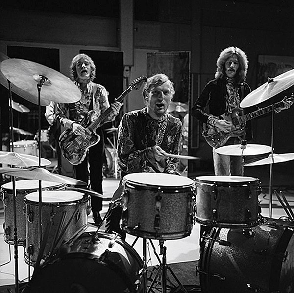 Cream performing on Dutch television in January 1968