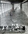 Sala de máquinas inundada. Vista desde lado Tacuarembó