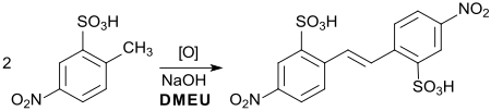 Oxidative dimerization to the stilbene compound in DMEU