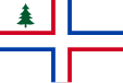 Flag of the Société des Huguenots du Maine, USA