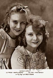 Duncan Sisters American entertainers; vaudeville duo