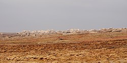 Vista del deserto della Dancalia dal Dallol