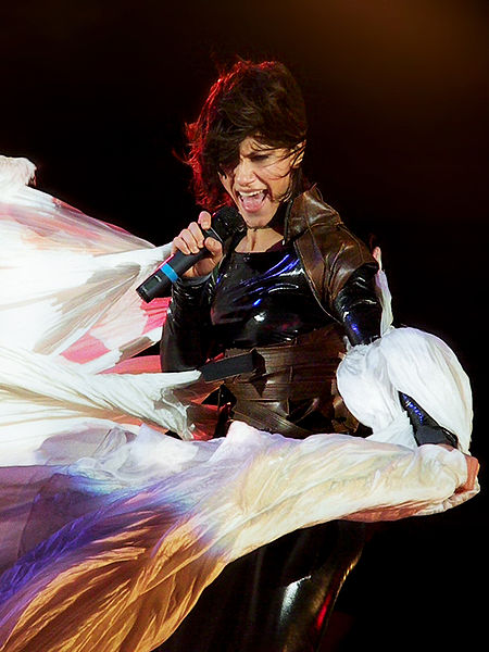 Elisa during the Mechanical Dream Tour, Milan 7 October 2008