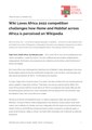 Wiki Loves Africa 2022 press release announcing launch in English