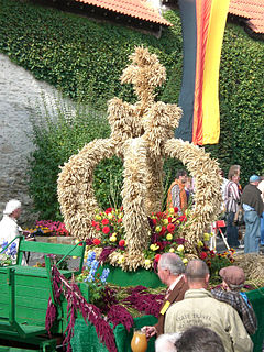 Die Erntekrone ist Bestandteil