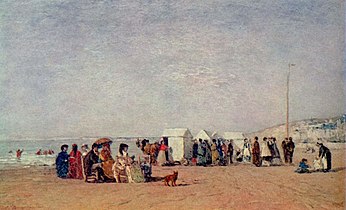 Piluda ke Trouville La Plage de Trouville ~ 1868))