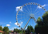 Ferris wheel in the Park Divo Ostrov, St. Petersburg