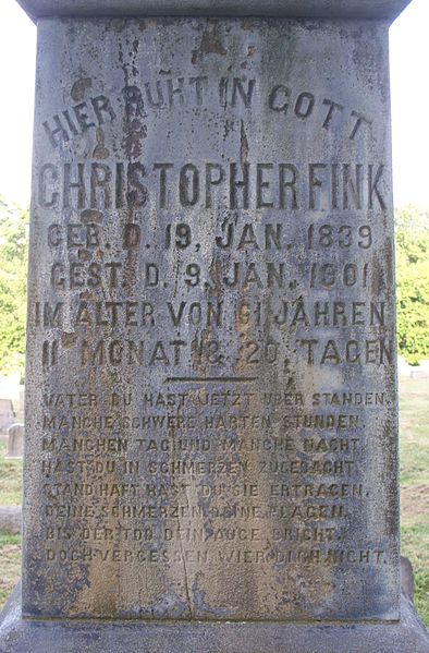 File:Fink Obelisk, St. Paul’s Lutheran Cemetery (Mount Oliver), 2015-08-23, 03.jpg