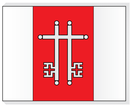 Flag of Žagarė.png