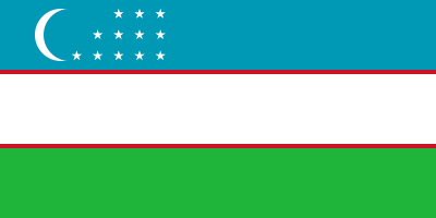 Flag of Uzbekistan/Uzbek SSR, adopted on 18 November 1991