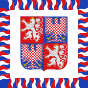 Estandarte presidencial del Protectorado de Bohemia y Moravia en 1939-1945. No contiene el lema.