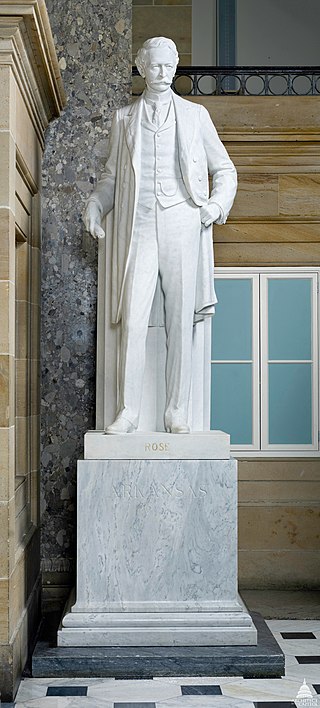 <span class="mw-page-title-main">Statue of U. M. Rose</span> Sculpture by Frederick Ruckstull