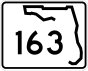 Markierung der State Road 163