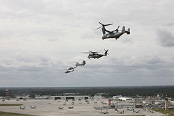 Helicopter approaching the air station