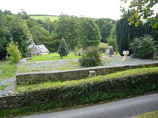 Llandygwydd Village in Wales