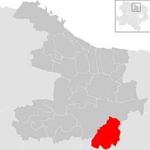 Location of the municipality of Göllersdorf in the Hollabrunn district (clickable map)