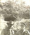 A Garland mortar in firing position at Quinn's Post