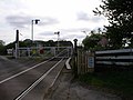Gated crossing on the Knaresborough to York railway line - geograph.org.uk - 417075.jpg