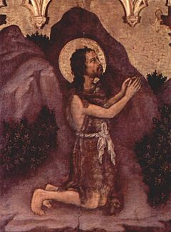 Saint John Praying in the Desert. Gentile da Fabriano 049.jpg