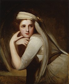 Emma, Lady Hamilton, Porträt von George Romney (Quelle: Wikimedia)