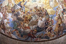 Giovanni coli et filippo gherardi, gloire de san regolo, fresques de l'abside de la cathédrale de lucques, 1681, 06.JPG