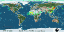 Global movement of dust from an Asian dust storm Global movement of dust from an Asian dust storm animation.gif