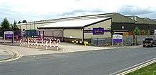 Hallmark Cards UK factory off the A650 (Tong Street), the view on Dawson Lane Hallmark Cards - Dawson Lane - geograph.org.uk - 445059.jpg