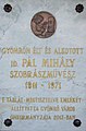 Harmonia Seniors Village, plaque to Mihály Pál sculptor in Gyömrő, Pest County, Hungary.jpg