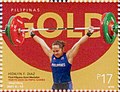 Hidilyn Diaz 2021 stamp of the Philippines 5.jpg