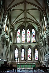 High altar and east window of choir