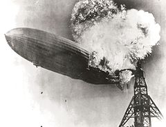 Image 36The Hindenburg just moments after catching fire. (from History of New Jersey)