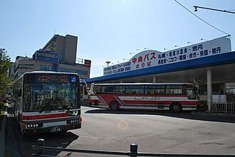 Hokkaido Chuo Bus Terminal next to Otaru Station Hokkaidochuobus otarust.JPG