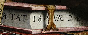 L'iscrizione sul bordo del libro