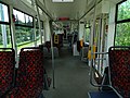 Upravený interiér liberecké tramvaje EVO2